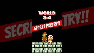 Toad’s SECRET POETRY in Super Mario Bros (NES)!!