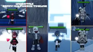 Undertale Crazy Multiverse Timeline - Epic Chara and TITR Sans + New Skins