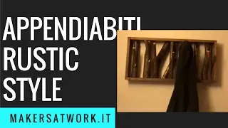 Rustic-style coat rack - DIY