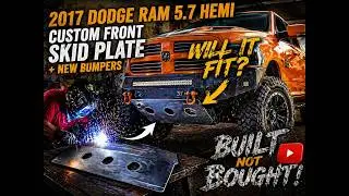 DIY Dodge Ram Skid Plate Build — Plasma Cutting, Bead Rolling & Full Install