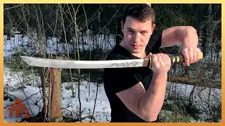 КАК СДЕЛАТЬ КАТАНУ ИЗ РЕССОРЫ СВОИМИ РУКАМИ. САМУРАЙСКИЙ МЕЧ ИЗ ХЛАМА. DIY