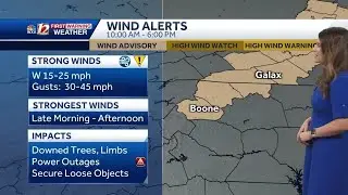 WATCH: Breezy Friday, Frost Concerns Saturday Morning