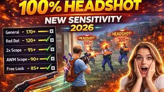 Free Fire Headshot setting 2026⚡️SENSITIVITY + PERFECT BUTTON FREE FIRE🎯 |NEW UPDATE 11