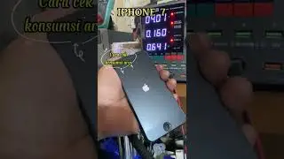 IPHONE 7, Cara cek nilai konsumsi arus saat dinyalakan #adidel