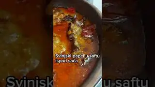 Svinjski papci u saftu krčkani ispod sača u rerni