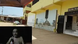 56. Kenya. The road to the entrance. The story of how he ended up here.