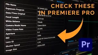How to check EXIF data in Adobe Premiere Pro - look up shutter speed, aperture, ISO and more 