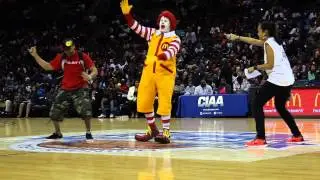 Ronald McDonald doing the Nae Nae at the 2014 CIAA Super Saturday