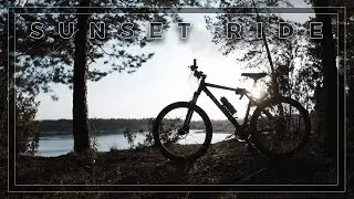 Ride at sunset with GoPro.