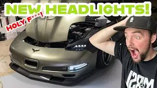 I BUILT THE MOST INSANE HEADLIGHTS FOR A CORVETTE!