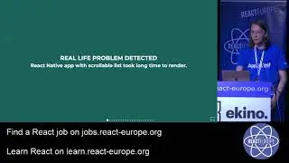 React Profiler - optimising & debugging React - Sebastian Szewczyk  (@sebscode) at @ReactEurope 2019