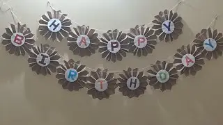 How to make birthday banner | Birthday decoration ideas