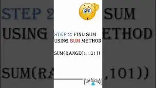 Python Coding Tip 5: Tips and tricks for Python programing|Python tutorials|finding sum of numbers