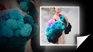 Модели вязания.Яркое вязание из остатков пряжи.
