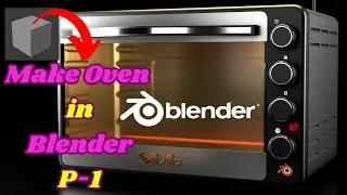 🔵# How to make Oven in Blender use bool tool  time-lapse part ✔blender blender 3.0 🇮🇳