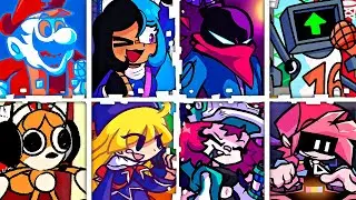NOURISHING BLOOD but Every Turn a Different Character Sings 🎶⚡ (FNF Mario Madness v2 )