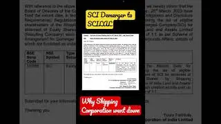 SCI - Shipping Corporation Of India Demerger to SCILAL