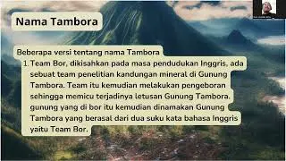 Peradaban Tambora Praletusan 1815