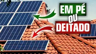 Qual GERA mais ENERGIA: PAINEL SOLAR instalado DEITADO ou em PÉ?