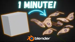 Animate Moths in Blender in 1 Minute!