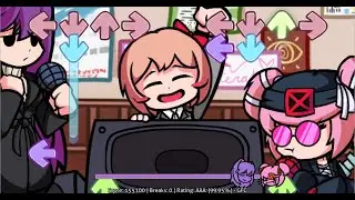 FNF Doki Doki Takeover Plus- Catfight GFC (w/all costumes showcased)