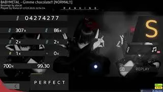 Osu! Babymetal - Gimme chocolate!! [Normal!!] mode HR