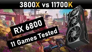 Ryzen 3800x vs 11700k with RX6800 in 1080p 1440p  RED DEAD REDEMPTION 2, FAR CRY 5