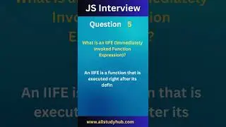 what is iife in javascript #allstudyhub #onepunchman #music #websitebuildertutorial