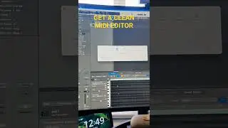 Clean white Midi editor in Logic Pro X