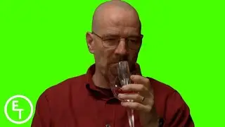 GREEN SCREEN/CHROMA KEY - Walter White drinking wine 720p