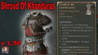 Diablo IV Unique Items - Shroud of Khanduras (Rogue Armor)[v1.5.0]
