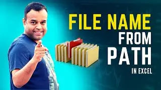 Get File Name From File Path in Excel | Vivekananda Sinha | Video 232