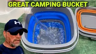 How to Save Space When Camping: 1.32 Gallon Collapsible Buckets Review