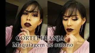 CORTEI FRANJA | MUDANDO DE VISUAL EM CASA e make pá