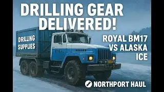 SnowRunner  Alaska Drilling Stuff Delivery- NorthPort #snowrunner #howtogameplay #drivinggame