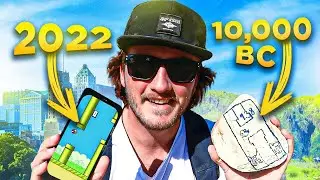 Living like a Caveman from 10 000 years ago! *challenge*