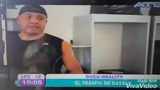 una entrevista de canal 9... desafió de baja de peso de Nataly Ordonez