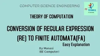 Regular Expression to Finite Automata Conversion| RE to FA | TOC | Step by step