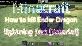 Minecraft: How to kill Ender Dragon🐉 [Tutorial] | ⚡️Lightning Fast kill⚡️| 🎊 New Year Edition 🎊