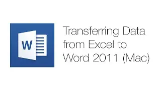 Office Tutorials - Copying, Pasting, and Formatting an Excel Graph (Microsoft Word 2011)