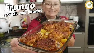 A RECEITA DA MINHA AVÓ É INCRÍVEL | FRANGO ASSADO COM BATATAS | SOBRECOXACOM BATATAS NO FORNO #997