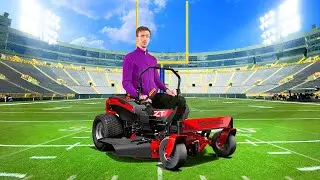 I Earn $10,000 Mowing My School's Football Field | Farm Sim 22