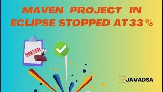 Maven Project Stopped at 33%