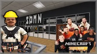 Let's Build Sidemen Clothing store in my shopping center! (Minecraft)