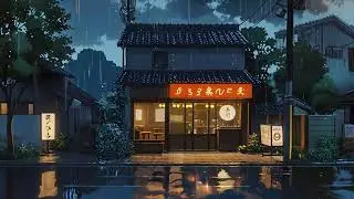 Rainy Kobe Lantern Festival Lofi Hip Hop | Peaceful Ambience for Relax