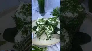 Зелёные панкейки со шпинатом очень вкусные и необычные. #вкусно #вкусныерецепты #рецепты #панкейки