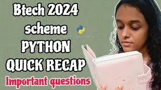 Btech 2024 scheme Python repeated questions|S1 Exam important questions |Charlie Bob
