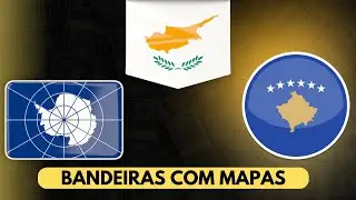 BANDEIRAS que carregam MAPAS