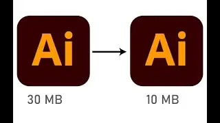 How to reduce Ai file size in adobe illustrator.