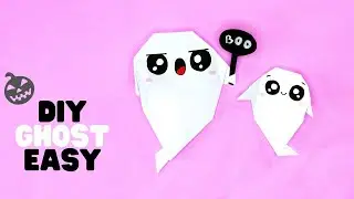How to make origami GHOST [Halloween origami]